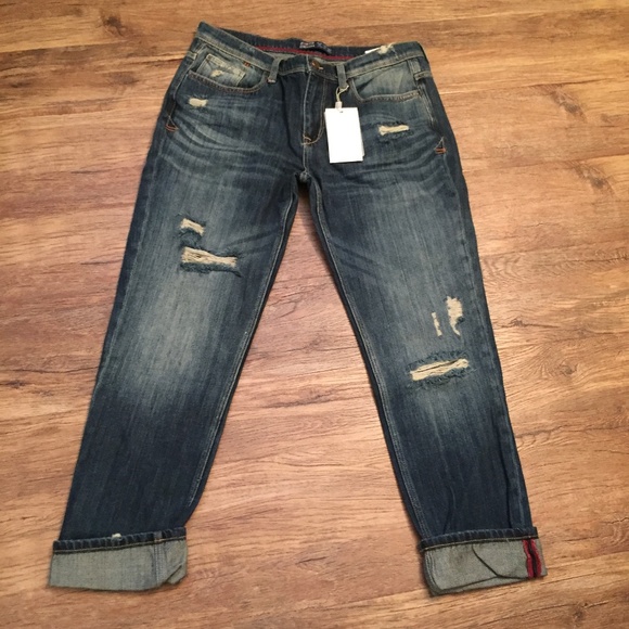 ZARA Boyfriend Jeans:Dark-blue, US 6, 8/EUR 38, 40 - Picture 3 of 4